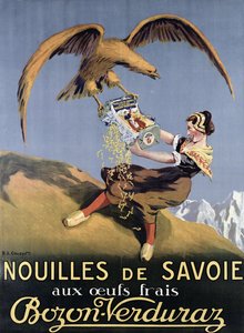 Plakat reklame pasta lavet af Bozon-Verduras